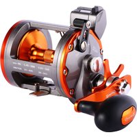 Sougayilang Line Counter Trolling Reel Conventional Level Wind Fishing Reel for Sea Bass Grouper 4.1:1/6+1BB Max Drag 30Kg