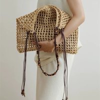 Handwoven Summer Large Capaci Beach Bag Women's oulder Bag Lazy Relaxing Feeling St Tote Bag Korean Sle Casual Handbag