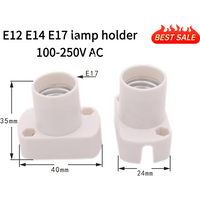 100-250V AC Mini Screw Lamp Base E12 E14 E17 Lamp holder Light Bulb Socket Holder Adapter