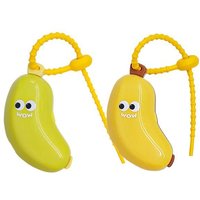 2in1 Banana Toothbrush Holder With Toothpaste Box Cute MIni Toothbrush Protective Cap Portable Brush Cap Case Travel Household