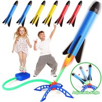 Air Rocket Foot Pump Launcher Outdoor Air Pressing Pedal Soaring Rocket Toy Sports Kids Game Suit Jumping Sport Game Toy Gift