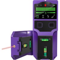 Stud Finder Wall Scanner Stud Detector Center Finder for Wood Metal AC Wire Pipe Detection Electronic Stud with Laser Level LCD