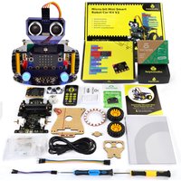 Keyestudio Microbit V2 Robot Car Kit for BBC Microbit V2 Smart Robot Cars for Makecode & Micropython Programming STEM Kit