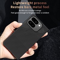 Case For Google Pixel 9 Pro fold fold 2 Luxury Leather Carbon Fiber hard Cover For Google Pixel9 Pro fold Shockproof Bumper