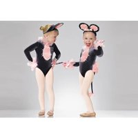 Mouse Ballet Costume Girl Mouse Dance Costume Romper Onesie Halloween Birthday Party Dress with Headband Socks Stage Dance Wear