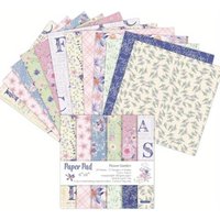 24 Sheets/Set Flower Garden Craft Paper Pads Cutting Dies Art Background Origami Scrapbooking Card Making