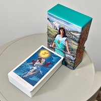 12*7cm The Victorian Romantic Tarot Deck - 78 Pcs Elegant 19th Century Art Tarot Cards in Rigid Box, Double-embossed Cardstock