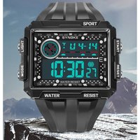 Synoke neue Männer Bergsteigen Digitaluhr wasserdicht Schock widerstehen Großbild schirm im Freien laufen Student Mode Uhr gut aussehend