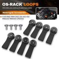 For Suzuki RMZ RMX DRZ 250 400 450 RMZ250 RMX400 DRZ450 Rear Luggage OS-Rack Loops Holes Motorcycle Rear Luggage OS Rack Loops