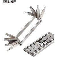 AliExpress ESLNF 8 In 1 Set Portable CR-V Steel Bike Multifunction Kit Hex Wrench Bicycle Repair Tool Kits