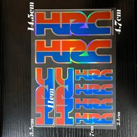 Laser HRC Honda Racing Motorcycle Stickers Helmet Racing Decal Red Kit For Honda Cbr250r Xrv750 Cbr600rr Hrc Forza Monkey 125