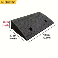 1pc Portable Ramps with Non-Slip Surface - Durable Material, Ideal for Cars, Motorcycles, Wheelchairs & Pets, 10cm Height