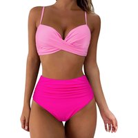 2026 Women's Thickened Swimsuit 2 Pcs High Waist Belly Cover Sexy Bikini مايوهات سباحة من قطعة واحدة Tankini Bathing Suit Xxl