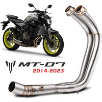 MOTORCYCLE EXHAUST MUFFLER FULL SYSTEM SLIP ON FOR YAMAHA MT07 MT-07 2014-2023 Motorcycle Muffler Exhaust Pipe