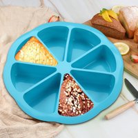 1pc Silicone Triangle Cake Mold Set Suitable for 8-cavity Non Stick Baking Trays for Brownies Pancakes Cupcakes