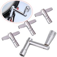 4 Pcs Drum Keys Set T Style Z Style Universal Drum Tuning Parts Standard Square Wrench 5.5mm Continuous Motion Speed Drum Key