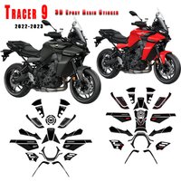 Tracer 9 accessoires moto 3D résine époxy autocollant protection autocollants pour Tracer 9 Tracer 9GT 2022 2023