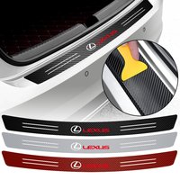 1PCS Anti Scratch Carbon Fiber Car Trunk Rear Bumper Guard Protection Sticker For Lexus ES RX LS IS NX CT LX CT200h GS300 RX450h