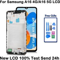 100% Test LCD For Samsung A16 4G SM-A165F LCD Display Touch Screen Digitizer Assembly For Samsung A16 5G A166 SM-A166B Screen