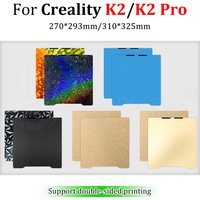 Textured & Smooth PEI Build Plate Magnetic Spring Steel Base For Creality K2 K2 Pro 270*293mm/310*325mm 3D Printing Accessories