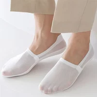 High Quality Summer Casual Socks Men Invisible Low Cut Sock Lot Breathable Silicone Non-slip Comfortable Soft Sokken