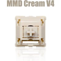 MMD Cream V4 Switch 5Pin ALL POM Linear Games Office Mechanical Keyboard Switches Factory Lubrication for AULA F75 AJAZZ AK820