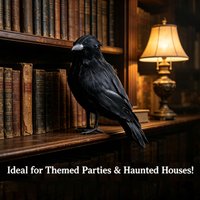 1-4PCS Small Simulation Fake Bird Realistic Halloween Black Crow Model Home Decoration Animal Creepy Toy