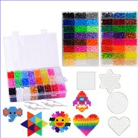 Hama Beads 5MM with Pegboards Ironing Paper Colorful Fuse Beads Kit Beading Kit Toys For Children Ironing beads