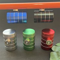 Portable Engrave Style Aluminum Strong Magnetic Storage Box Storage Jar Organizer with Hidden Safe Transfer Bottom Precious