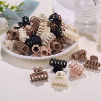 10/20/30 popular mixed color coffee mini clip set princess hair clip, forehead bangs clip, broken hair clip, women's headwear