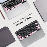Cartoon Style Partial Keyboard Stickers Special Fit For MacBook Air Removable PVC Key Decals Laptop Personalized Decor