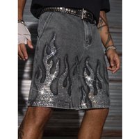 Jorts Denim Shorts Mens Shorts Loose Street Style Spring Summer New Casual Non Stretch Comfortable Urban Wear