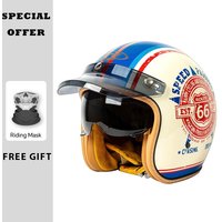 Jethelm für Herren und Damen, offenes Gesicht, Motorradhelme, DOT-zugelassen, Capacete De Moto, ABS-Material, Moto-Ausrüstung, ECE-zertifiziert
