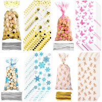 10-50pcs Bee Gift Bags Butterfly Bear SnowflakeCandy Bag Cookie Dessert Bags Baby Shower Birthday Party Decors Favors