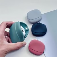 Silicone portable earphone storage case, storage box for data cables - suitable for home and travel use