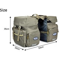 Bicycle Bag 50L Nylon Bike Bag Rear Rack Trunk Bike Luggage Back Seat Pannier Reflective Cycling Storage Bag Bicycle Accessories