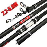 Telescopic Fishing Rod 2.7/3.0/3.6/4.2/4.5/5.0m Distance Throwing Rod Spinning Power 5-300g Surfcasting Carbon Baitcasting rod