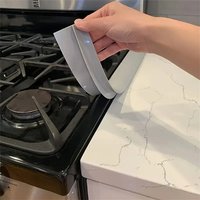 Stove Counter Silicone Gap Strip Kitchen Gas Stove Sealing Strip Kitchen Anti-Oil Anti-Stain Strip Silicone Seal Insert Strip
