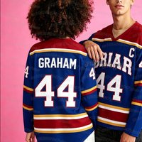 Women Cosplay name tag t-shirt TV Off Campus Briar University Hockey Jersey Graham 44 22 DI LAURENTIS 66 Tucker46 adult T-shirt