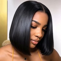 High Quality Real 300 Density 13x4 13x6 Lace Frontal Bob Wigs 100 Human Hair 2x6 5x5 Glueless Wigs Raw Vietnamese Bone Straight