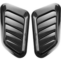 New Sale 1/2Pcs Exterior Decoration Universal Car Hood Scoop Carbon Fiber AirIntake Vent Cover Styling Accessor For Easy Install
