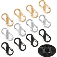 10PCS Zipper Lock Clips Replacement Zipper Pulls Small Dual Opening Spring Buckle for Camping Fishing Traveling Outdoor Sports