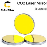 Cloudray Co2 Laser Si reflective Mirrors for Laser Engraver Gold-Plated Silicon Reflector Lenses Dia. 19 20 25 30 38.1 mm