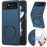 Magnetic Wireless Charging Case for Galaxy Z Flip5 4 3 Magsafe Case Anti Fingerprint Shockproof Cover Case Flip6