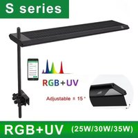 WEEK AQUA S300/400/450Pro Ver.3 RGB+UVA Full Spectrum Water Glass Light Bluetooth Timing Dimming for Aquatic Plant Tank