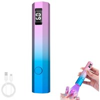 Portable Mini UV Light for Gel Nails, Handheld Cordless UV Nail Lamp with LCD Display,Rechargeable for Gel Polish Home DIY Salon