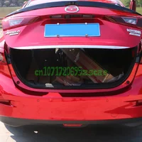 For Mazda 3 Axela sedan 2014 2015 2016 2017 Rear Boot Door Trunk Cover Trim Tailgate Garnish Molding Strip Car Accessories