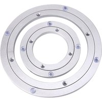 4/6/8/10/12/14/16 Inches Aluminum Ball Bearing Turntable Bearings Swivel Plate Smooth Swivel Plate Rotating Table Rotating Round