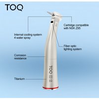 LED Increasing Low Speed Handpiece External Water Spray 1:5 Contra Angle Push Button Type