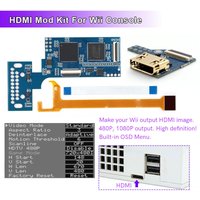 HISPEEDIDO 1080P for Wii To HDMI-Compatible Imbeded digital to digital PCB Mod Kits Built in 3 Video Mode Output